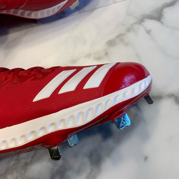 Adidas Baseball Cleats Red Icon Bounce - Picture 2 of 8